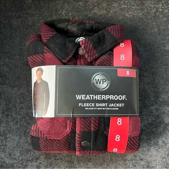 NWT WP Weatherproof Boy's Shacket Size 8 - Picture 6 of 6